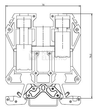 Obrázek produktu Svorka Elektro Bečov RSA 70 A čokoládová A181151 1