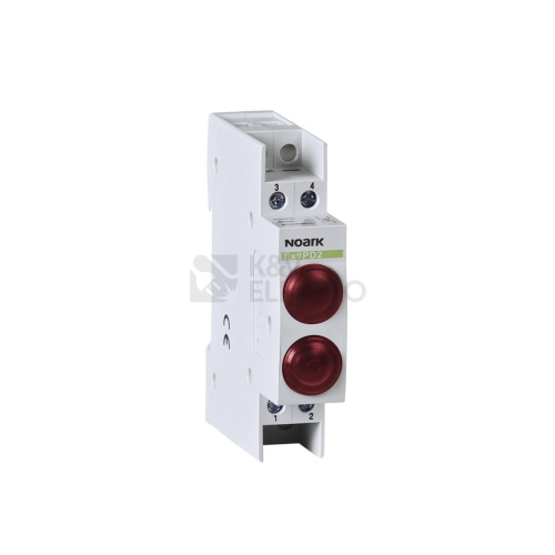 Signálka LED NOARK Ex9PD2rr 230V AC/DC červená+červená