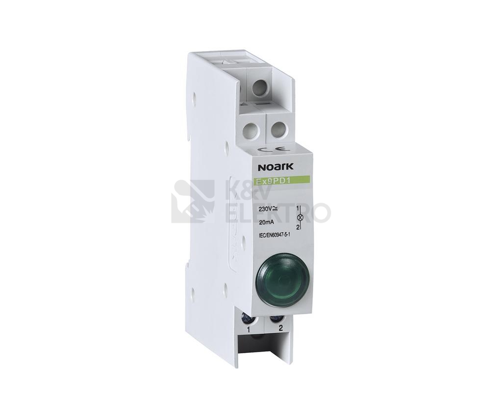 Obrázek produktu Signálka LED NOARK Ex9PD1g 230V AC/DC zelená 102443 0