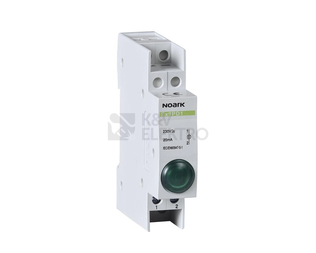 Obrázek produktu Signálka LED NOARK Ex9PD1g 230V AC/DC zelená 102443 0