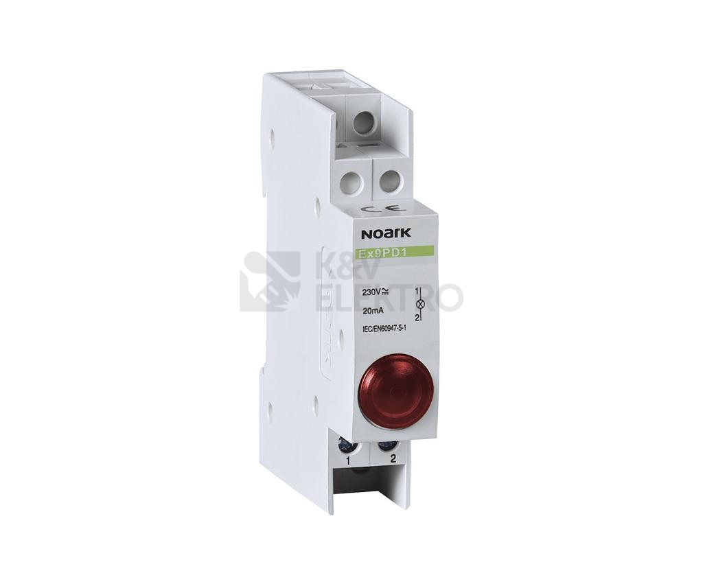 Obrázek produktu Signálka LED Noark Ex9PD1r 230V AC/DC červená 102433 0