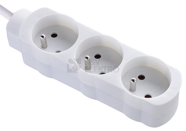 Obrázek produktu Prodlužovací kabel Bachmann 1,5m/3zásuvky 3x1,0 bílá 0