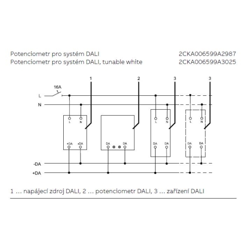 ABB potenciometr DALI 6599-0-2987 (2117 U-500) 2CKA006599A2987