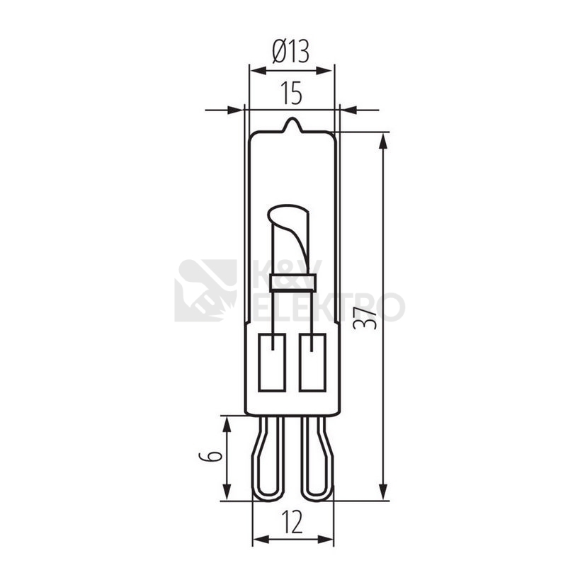 Obrázek produktu Halogenová žárovka Kanlux G9-20W STAR 18420 2