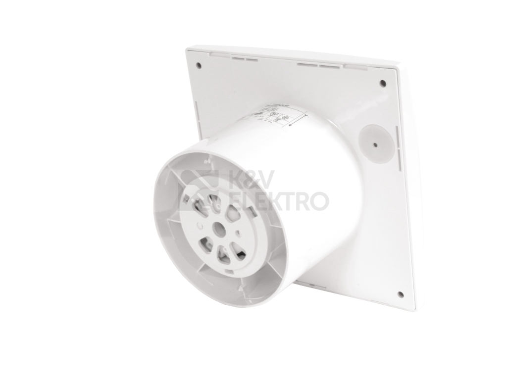 Obrázek produktu Tichý axiální koupelnový ventilátor se zpětnou klapkou a časovým doběhem VENTS 100 QUIET T 1009672 1