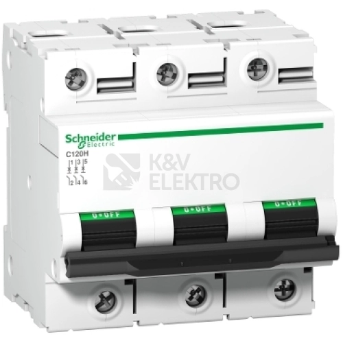 Jistič Schneider Electric Acti9 C120H 3P 125A C A9N18470