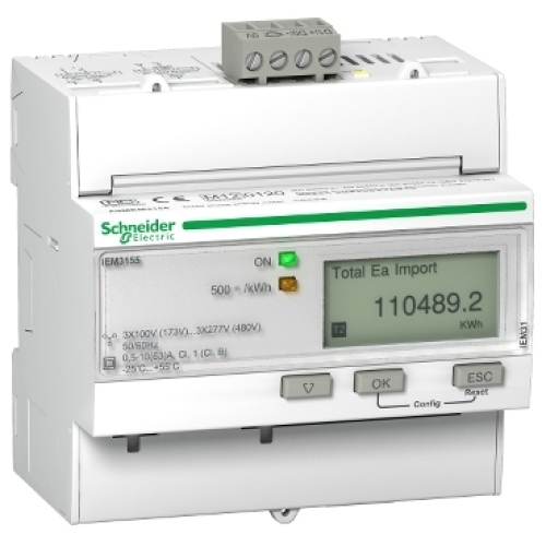 Levně Elektroměr Schneider Electric iEM3155 63A 5M 3F multitarif Modbus MID A9MEM3155