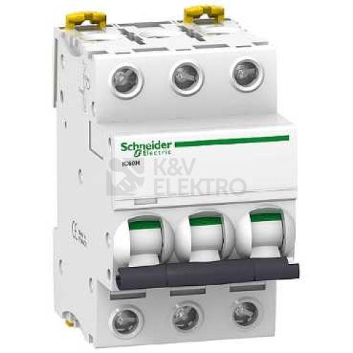 Jistič Schneider Electric Acti9 iC60H 3P 10A B A9F83310