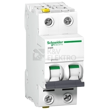 Obrázek produktu Jistič Schneider Electric Acti9 iC60N 2P 2A C A9F04202 0