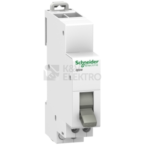 Instalační vypínač Schneider Electric Acti9 ISSW 1 s nulovou pozicí 20A 230V A9E18073