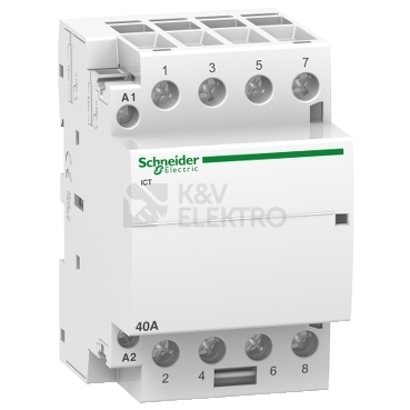 Obrázek produktu Instalační stykač Schneider Electric Acti9 ICT 40A 4NO 230V A9C20844 0