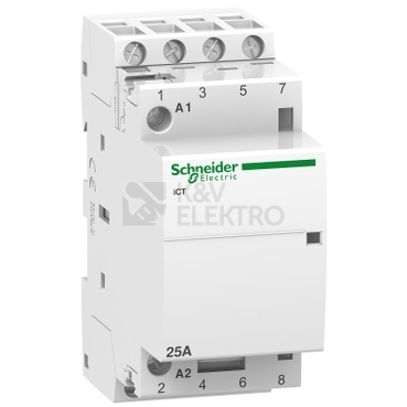 Obrázek produktu Instalační stykač Schneider Electric Acti9 ICT 25A 4NO 230V A9C20834 0