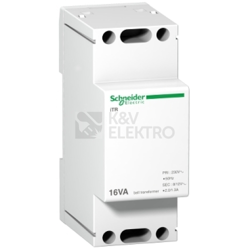 Zvonkový transformátor Schneider Electric Acti9 iTR 16VA 230V/8-12VAC A9A15212