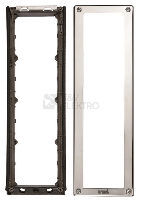 Obrázek produktu Upevňovací a vnější krycí rámeček 4 moduly URMET 1158/64 0