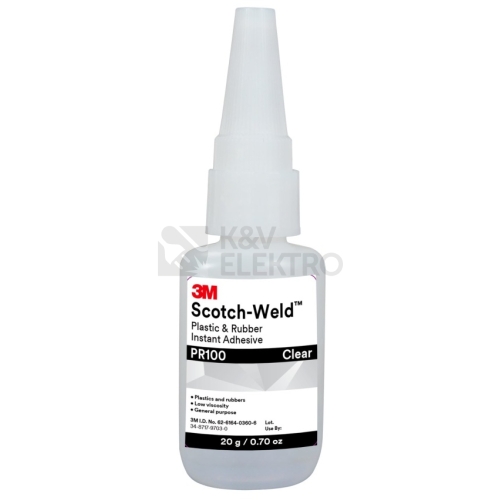Kyanoakrylátové lepidlo 3M Scotch-Weld PR100 20g