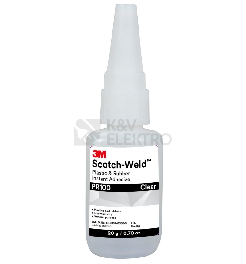 Obrázek produktu Kyanoakrylátové lepidlo 3M Scotch-Weld PR100 20g 0