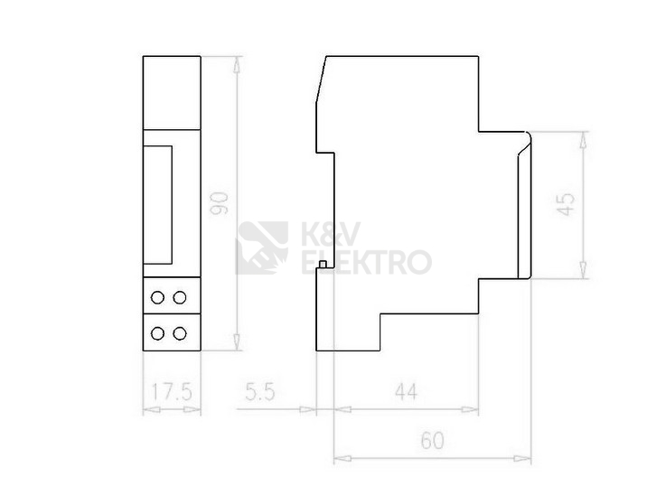 Obrázek produktu Spínací hodiny analogové EATON TSQD1NO 167388 denní 1