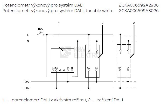 Obrázek produktu  ABB stmívač otočný DALI (2117/11 U-500) 6599-0-2988 (2CKA006599A2988) 1