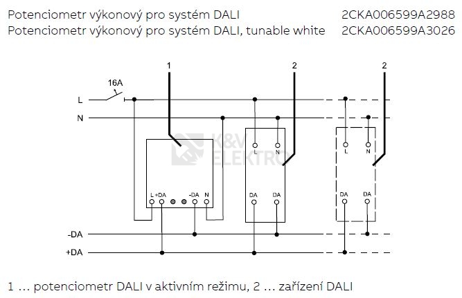 Obrázek produktu  ABB stmívač otočný DALI (2117/11 U-500) 6599-0-2988 (2CKA006599A2988) 2