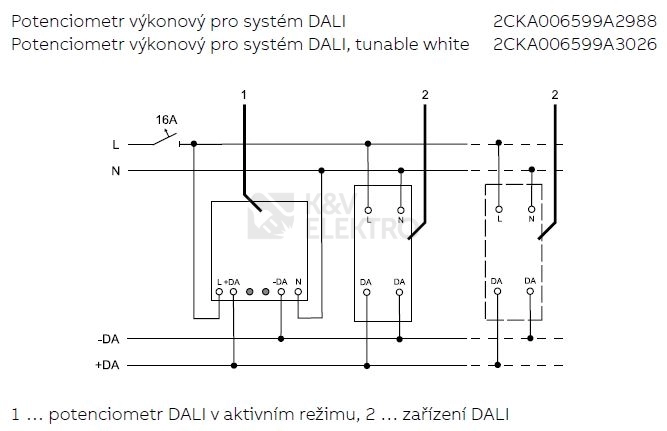 Obrázek produktu ABB stmívač otočný DALI (2117/11 U-500) 6599-0-2988 (2CKA006599A2988) 1