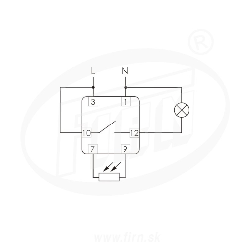 Soumrakový spínač AZ-112 s čidlem 1000912