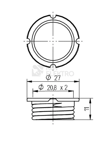 Obrázek produktu Převlečná matice pro patici G9 BJB 25.904.-802.14 1