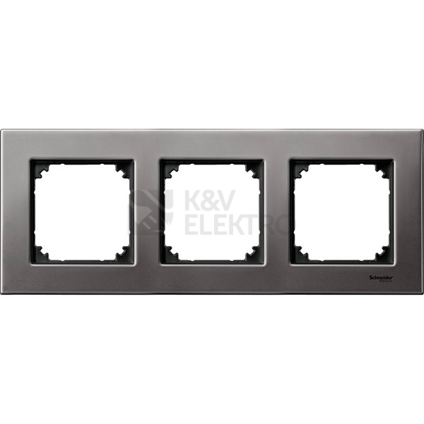 Obrázek produktu Schneider Merten M-Elegance trojrámeček Rhodium šedá MTN403314 0