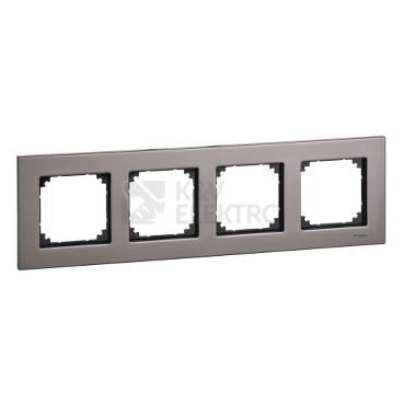 Obrázek produktu Schneider Merten M-Elegance čtyřrámeček Rhodium šedá MTN403414 0