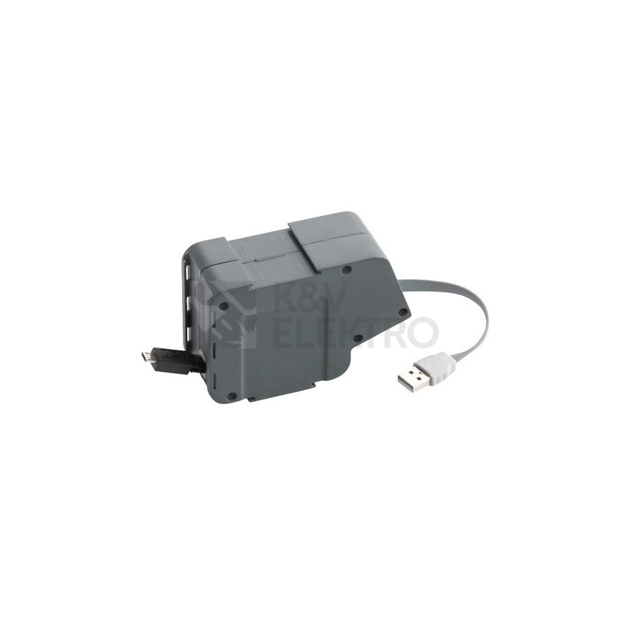 Obrázek produktu  Samonavíjecí modul micro USB Legrand Grommet 54067 0