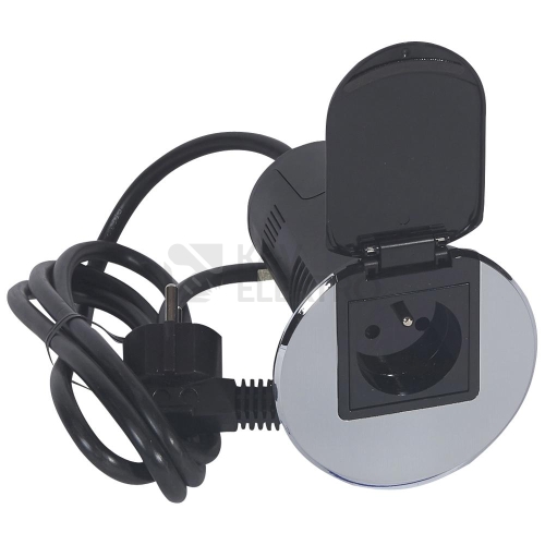 STOLNI PRUCH.GROMMET 2P+T+USB NER. 54057