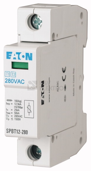 Obrázek produktu Svodič přepětí B+C EATON SPBT12-280/1 158306 0