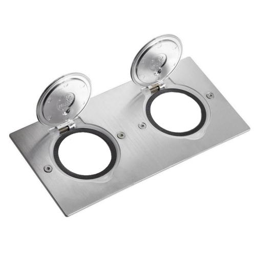 Kryt Legrand 89702 PLATINUM IP44 2x2M nerez čtverec