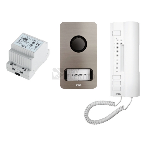 Sada telefon domovní 1-2 účastníků panel MIKRA 2-vodič 1122/31