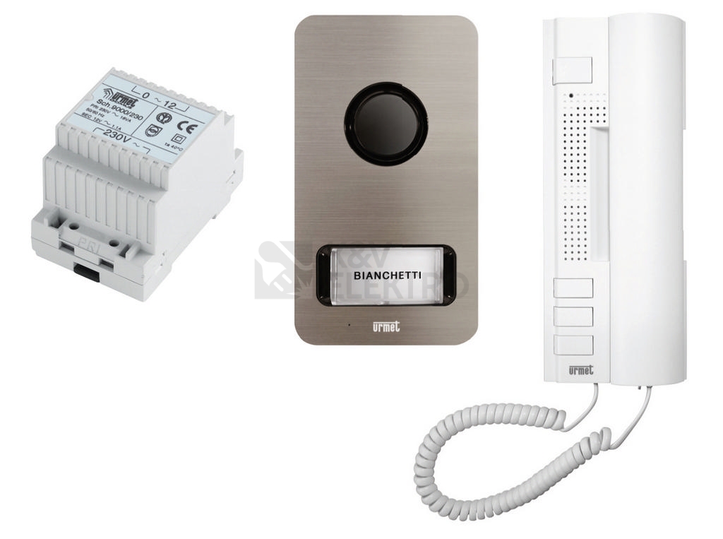 Obrázek produktu Sada telefon domovní 1-2 účastníků panel MIKRA 2-vodič 1122/31 0