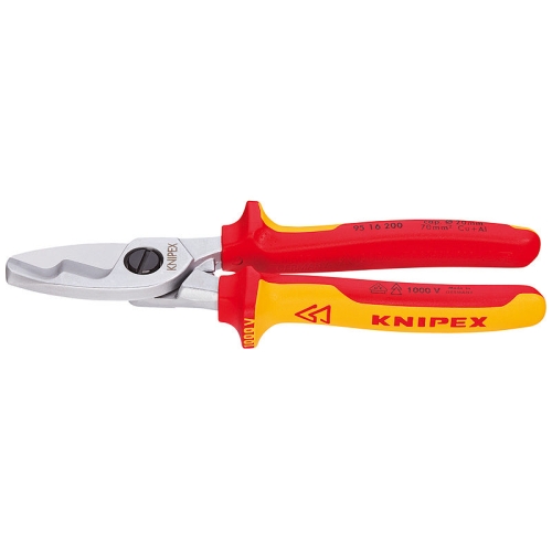 Levně Kabelové nůžky Knipex 95 16 200 do VDE 1000V 200mm do průměru 20mm nebo 70mm2