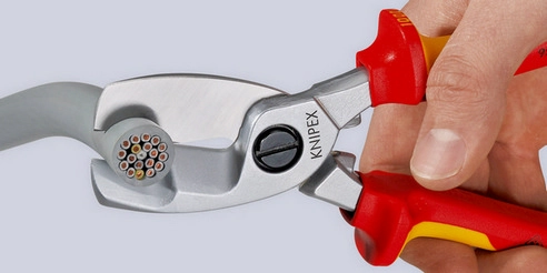 Kabelové nůžky Knipex 95 16 200 do VDE 1000V 200mm do průměru 20mm nebo 70mm2 (obrázek 4)