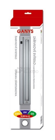 Obrázek produktu  Zářivkové svítidlo Ecolite GANYS TL2016-08 stříbrné 1x8W 36cm
 1