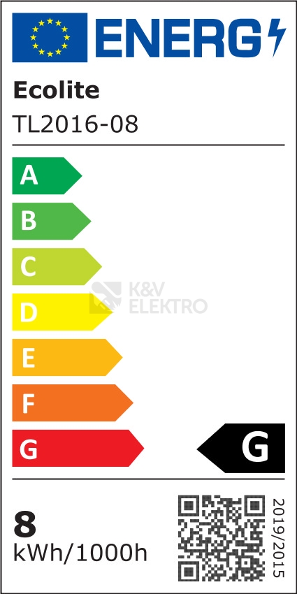 Obrázek produktu  Zářivkové svítidlo Ecolite GANYS TL2016-08 stříbrné 1x8W 36cm
 4