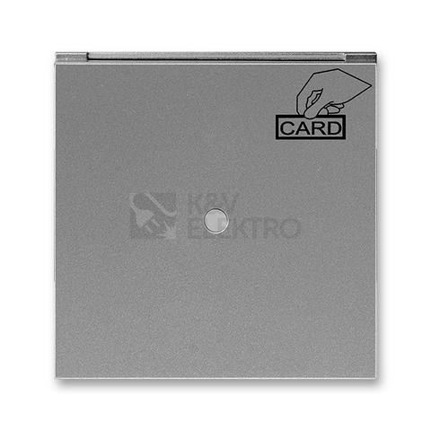 Obrázek produktu ABB Neo Tech kryt vypínače kartového s čirým průzorem ocelová 3559M-A00700 36 0