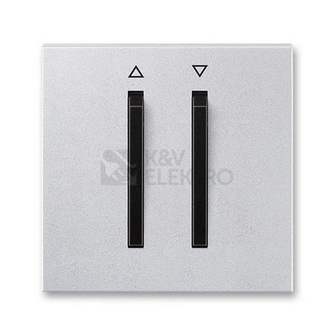 Obrázek produktu ABB Neo Tech kryt vypínače žaluziového s dvěma páčkami s potiskem titanová/onyx 3559M-A00662 72 0