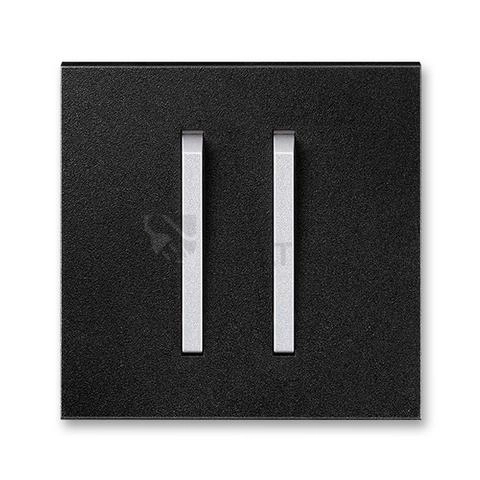 Obrázek produktu ABB Neo Tech kryt vypínače dvojitý onyx/titanová 3559M-A00652 74 0