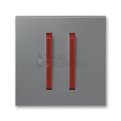 ABB Neo Tech kryt vypínače dvojitý ocelová/teracotta 3559M-A00652 71