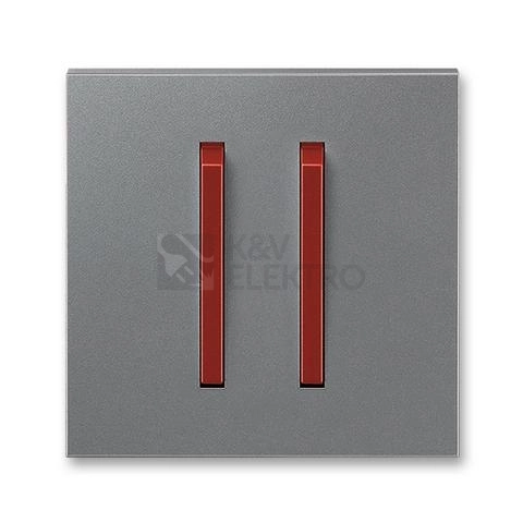 Obrázek produktu ABB Neo Tech kryt vypínače dvojitý ocelová/teracotta 3559M-A00652 71 0