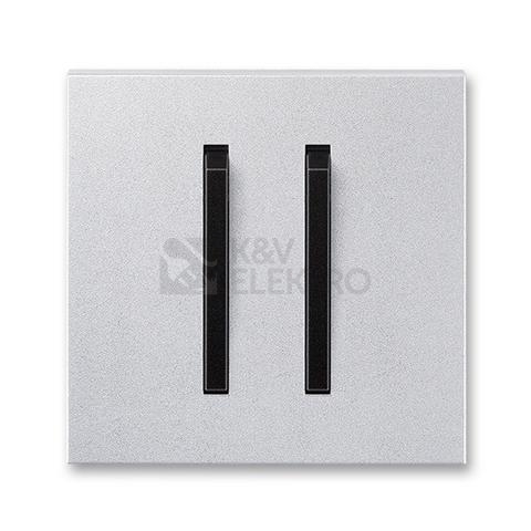 Obrázek produktu ABB Neo Tech kryt vypínače dvojitý titanová/onyx 3559M-A00652 72 0