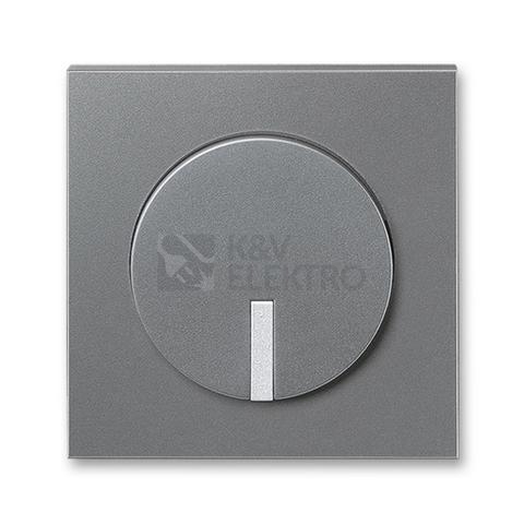 Obrázek produktu ABB Neo Tech kryt stmívače s krátkocestným ovladačem ocelová/titanová 3299M-A00100 73 0