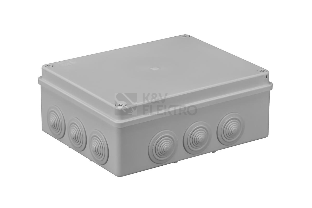 Obrázek produktu Krabice Malpro S-BOX 506 240x190x90mm 12 průchodek IP65 šedá 0
