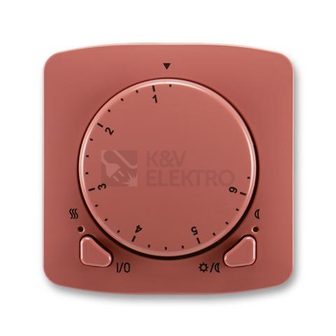 Obrázek produktu ABB Tango termostat otočný 3292A-A10101 R2 vřesová červená 0