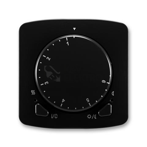 Obrázek produktu ABB Tango termostat otočný 3292A-A10101 N černá 0