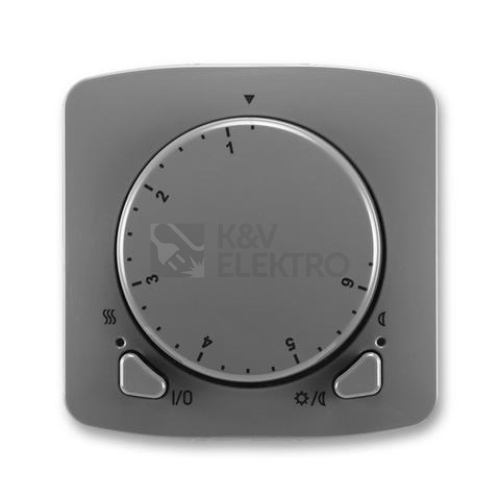 ABB Tango termostat otočný 3292A-A10101 S2 kouřová šedá