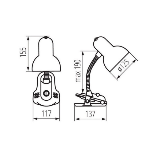Stolní lampa Kanlux SUZI HR-60-B E27 černá 07151 (obrázek 5)